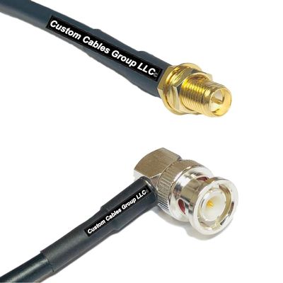 10 feet RFC240 KSR240 RP-SMA Female to BNC Male Angle RF Pigtail Coaxial Cable