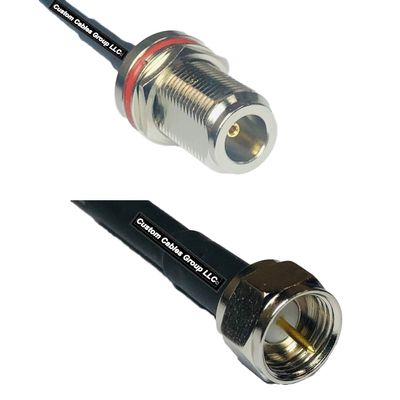25 feet RFC240 KSR240 N Female Bulkhead to F Male RF Pigtail Coaxial Cable