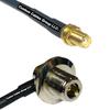 50 feet RFC240 KSR240 SMA Female to N Female Bulkhead Angle RF Pigtail Coaxial Cable view 1