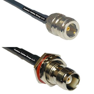 10 feet RFC240 KSR240 N Female to TNC Female Bulkhead RF Pigtail Coaxial Cable