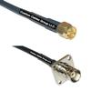 10 feet RFC240 KSR240 SMA Male to BNC Flange Female RF Pigtail Coaxial Cable view 1