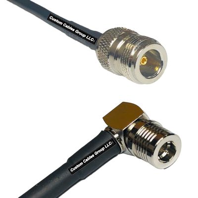 10 feet RFC240 KSR240 N Female to QMA Male Angle RF Pigtail Coaxial Cable