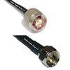 10 feet RFC240 KSR240 N Male to F Male RF Pigtail Coaxial Cable view 1