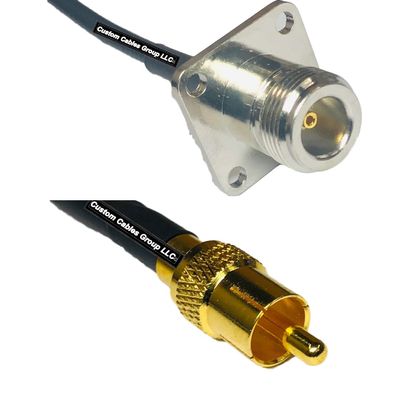 10 feet RFC240 KSR240 N Flange Female to RCA Male RF Pigtail Coaxial Cable