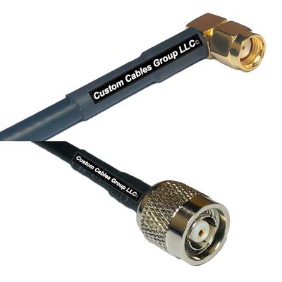 50 feet RFC240 KSR240 RP-SMA Male Angle to RP-TNC Male RF Pigtail Coaxial Cable