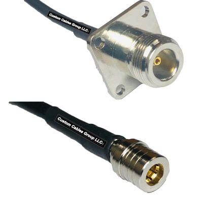 10 feet RFC240 KSR240 N Flange Female to QMA Male RF Pigtail Coaxial Cable