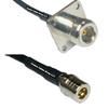 10 feet RFC240 KSR240 N Flange Female to QMA Male RF Pigtail Coaxial Cable view 1