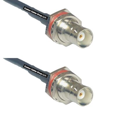 10 feet RFC240 KSR240 BNC Female Big Bulkhead to BNC Female Big Bulkhead RF Pigtail Coaxial Cable