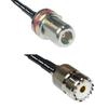 10 feet RFC240 KSR240 N Female Bulkhead to SO239 UHF Female RF Pigtail Coaxial Cable view 1