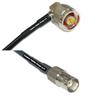 10 feet RFC240 KSR240 N Male Angle to BNC Female RF Pigtail Coaxial Cable view 1