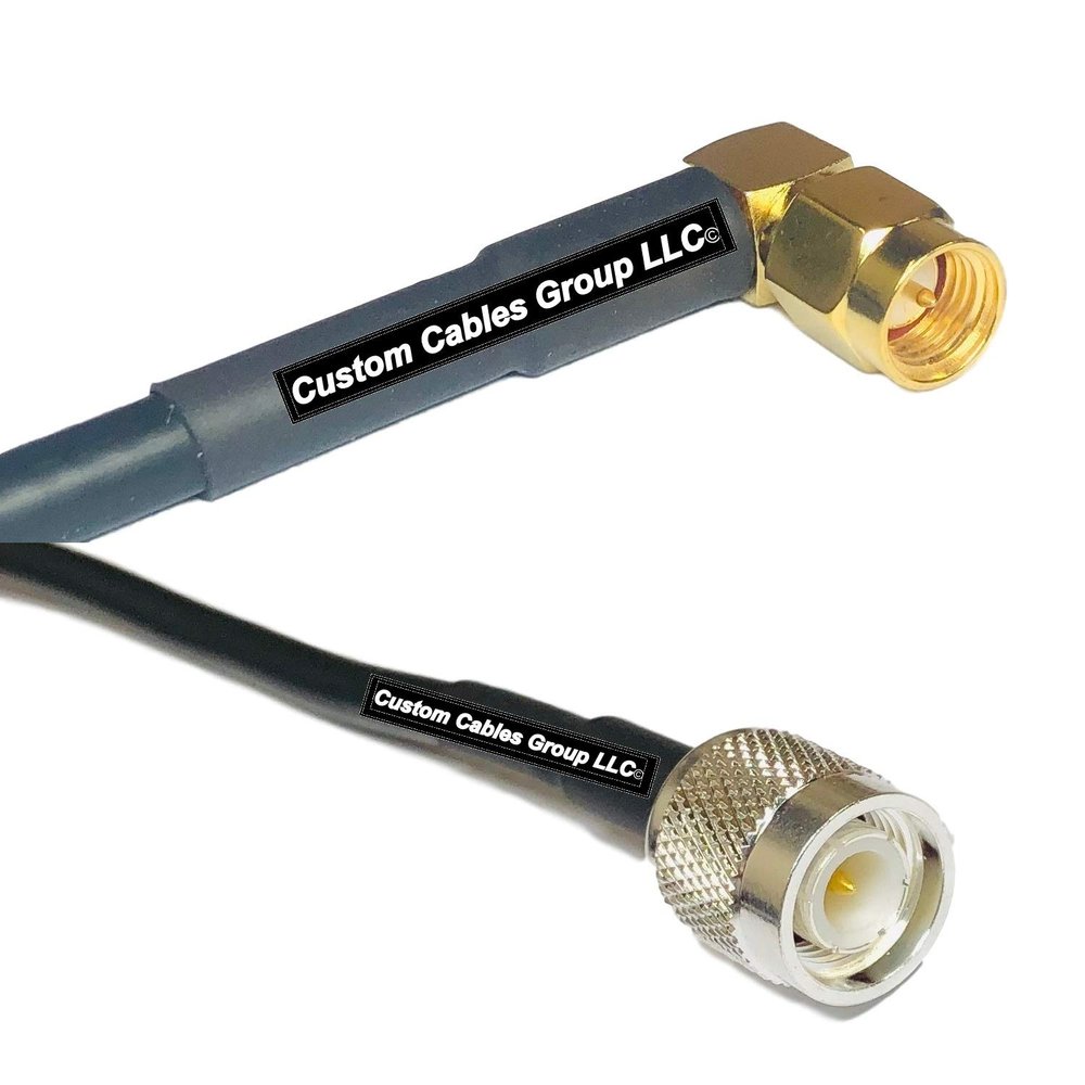 50 feet RFC240 KSR240 SMA Male Angle to TNC Male RF Pigtail Coaxial Cable