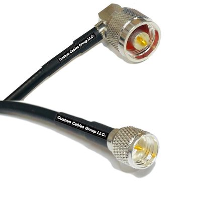 10 feet RFC240 KSR240 N Male Angle to Mini UHF Male RF Pigtail Coaxial Cable