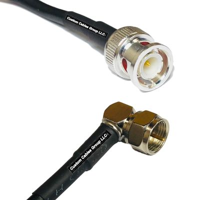 10 feet RFC240 KSR240 BNC Male to F Male Angle RF Pigtail Coaxial Cable