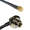 25 feet RFC240 KSR240 RP-SMA Male to N Female Bulkhead Angle RF Pigtail Coaxial Cable view 1