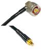 10 feet RFC240 KSR240 N Male Angle to SMB Male RF Pigtail Coaxial Cable view 1