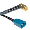 10 feet RFC240 KSR240 SMA Male Angle to Fakra Z Female RF Pigtail Coaxial Cable view 1