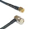 10 feet RFC240 KSR240 SMA Male to BNC Male Angle RF Pigtail Coaxial Cable view 1