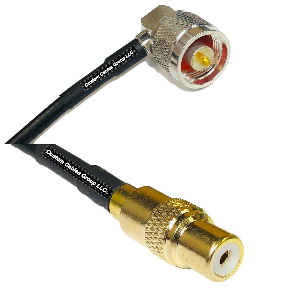 10 feet RFC240 KSR240 N Male Angle to RCA Female RF Pigtail Coaxial Cable