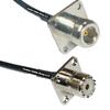 10 feet RFC240 KSR240 N Flange Female to UHF Female Flange RF Pigtail Coaxial Cable view 1