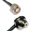 10 feet RFC240 KSR240 N Male to UHF Female Angle Bulkhead RF Pigtail Coaxial Cable view 1