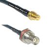10 feet RFC240 KSR240 RP-SMA Female to BNC Female Big Bulkhead RF Pigtail Coaxial Cable view 1