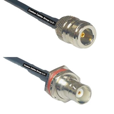 10 feet RFC240 KSR240 N Female to BNC Female Big Bulkhead RF Pigtail Coaxial Cable