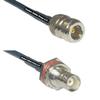 10 feet RFC240 KSR240 N Female to BNC Female Big Bulkhead RF Pigtail Coaxial Cable view 1