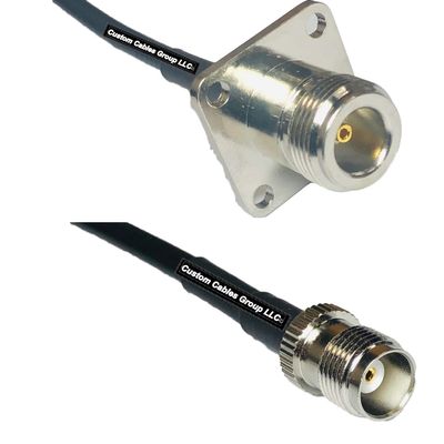 10 feet RFC240 KSR240 N Flange Female to TNC Female RF Pigtail Coaxial Cable