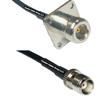 10 feet RFC240 KSR240 N Flange Female to TNC Female RF Pigtail Coaxial Cable view 1