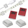 Self-Adhesive Mounting Bracket Clip,ProPOW Strip Light Cable Holder Clips,Wire Organizer Cord Hook Holders Accessories(White,100pcs) view 1