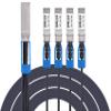 100G QSFP28 Breakout DAC Cable | QSFP28 to 25G SFP28 Passive Direct Attach Copper Twinax Cables for Cisco QSFP-4SFP10G-CU3M, 3-Meter(9.9ft) view 1