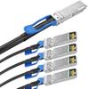100G QSFP28 Breakout DAC Cable | QSFP28 to 25G SFP28 Passive Direct Attach Copper Twinax Cables for Cisco QSFP-4SFP10G-CU5M, 5-Meter(16.4ft) view 3