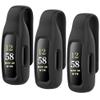 HSWAI 3-Pack Clips Replacement for Fitbit Inspire 2/Fitbit Inspire 3, Soft Comfortable Silicone Clip 360Protection Holder Accessory Compatible with Fibit Inspire 2/33 Black view 1