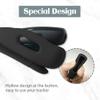 HSWAI 3-Pack Clips Replacement for Fitbit Inspire 2/Fitbit Inspire 3, Soft Comfortable Silicone Clip 360Protection Holder Accessory Compatible with Fibit Inspire 2/33 Black view 4
