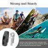 HSWAI 3-Pack Clips Replacement for Fitbit Inspire 2/Fitbit Inspire 3, Soft Comfortable Silicone Clip 360Protection Holder Accessory Compatible with Fibit Inspire 2/3Army Green/Navy/Gray view 2