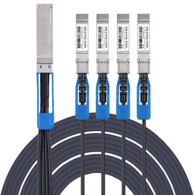 100G QSFP28 Breakout DAC Cable | QSFP28 to 25G SFP28 Passive Direct Attach Copper Twinax Cables for Cisco QSFP-4SFP10G-CU1M, 1-Meter(3.3ft)