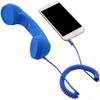 YTYKINOY Retro 3.5mm Telephone Handset Cell Phone Receiver Mic Microphone Speaker for iPhone iPad Mobile Phones Cellphone Smartphone (Blue) view 3