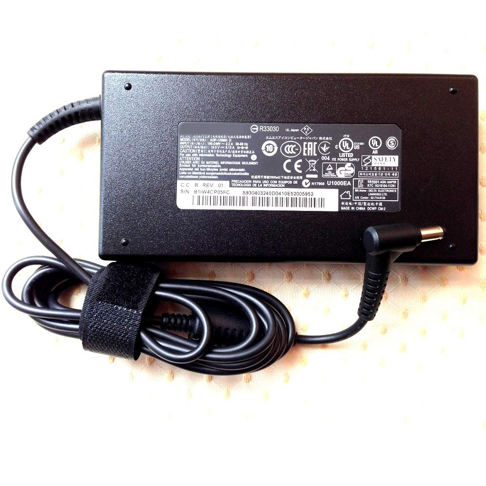 19.5V 6.15A AC Adapter for MSI GE60 2PF/2PG/2QD ADP-120MH D