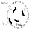 Parkworld 885576/CS6365 Shore Power 50A Locking Male SS2-50P to 6-50R Welder Adapter Cord, 6AWG 1.5FT view 4