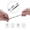 100 Pcs 20 Inch Metal Zip Ties Heavy Duty, Stainless Steel Cable Ties Metal Tie Wraps, 304 Stainless Steel Zip Ties with 200 Lbs Tensile Strength view 3