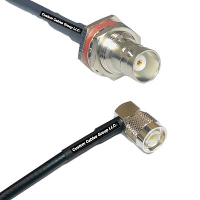 10 feet RFC240 KSR240 BNC Female Big Bulkhead to TNC Male Angle RF Pigtail Coaxial Cable