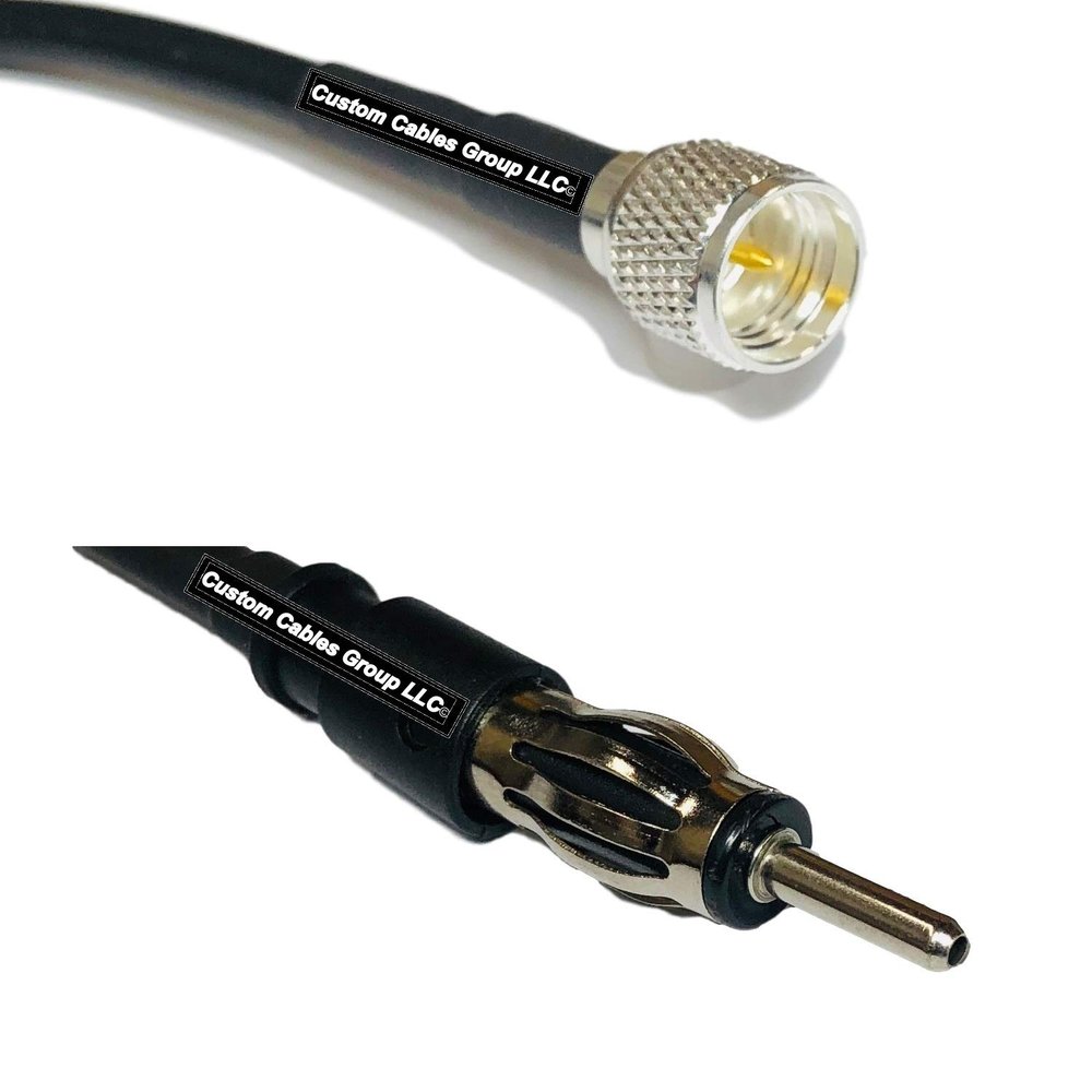 50 feet RFC240 KSR240 Mini UHF Male to AM/FM Male RF Pigtail Coaxial Cable