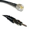 50 feet RFC240 KSR240 Mini UHF Male to AM/FM Male RF Pigtail Coaxial Cable view 1
