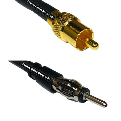 10 feet RFC240 KSR240 RCA Male to AM/FM Male RF Pigtail Coaxial Cable