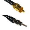10 feet RFC240 KSR240 RCA Male to AM/FM Male RF Pigtail Coaxial Cable view 1