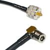 10 feet RFC240 KSR240 PL259 UHF Male to QMA Male Angle RF Pigtail Coaxial Cable view 1