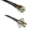 10 feet RFC240 KSR240 FME Male to BNC Flange Female RF Pigtail Coaxial Cable view 1