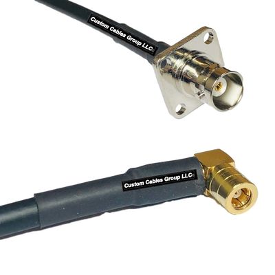 10 feet RFC240 KSR240 BNC Flange Female to SMB Female Angle RF Pigtail Coaxial Cable