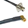 10 feet RFC240 KSR240 BNC Flange Female to SMB Female Angle RF Pigtail Coaxial Cable view 1