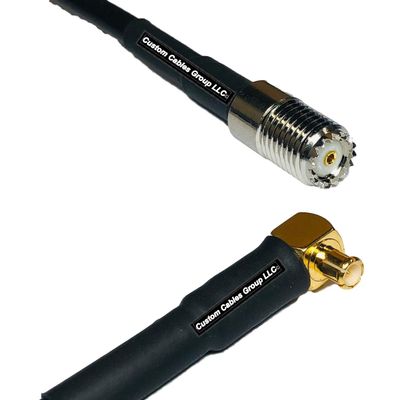 10 feet RFC240 KSR240 Mini UHF Female to MCX Male Angle RF Pigtail Coaxial Cable